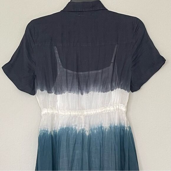 J Crew Cerise Shirtdress in Dip-Dyed Ramie Size 2P NWT - Picture 13 of 16